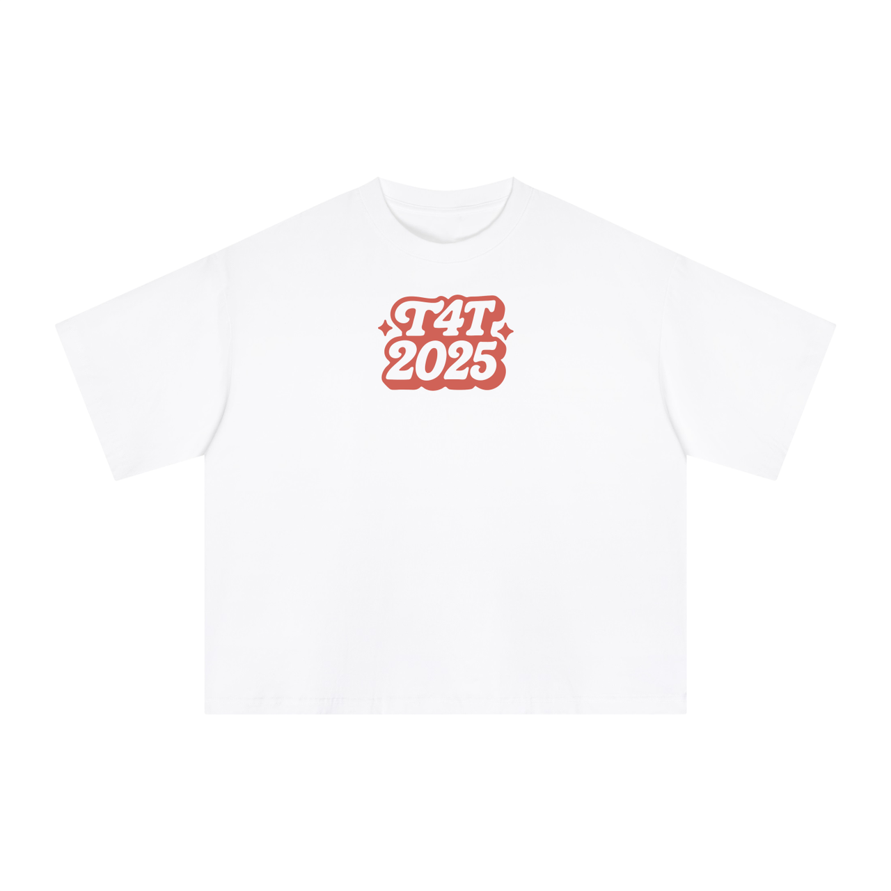 T4T 2025 ESSENTIAL BOXY TEE SHIRT - RED!!!!!